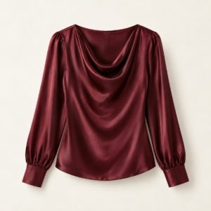 Blusa satinada
