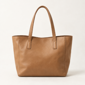 Cartera de cuero camel