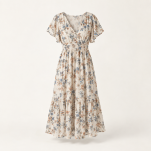 Vestido midi floral